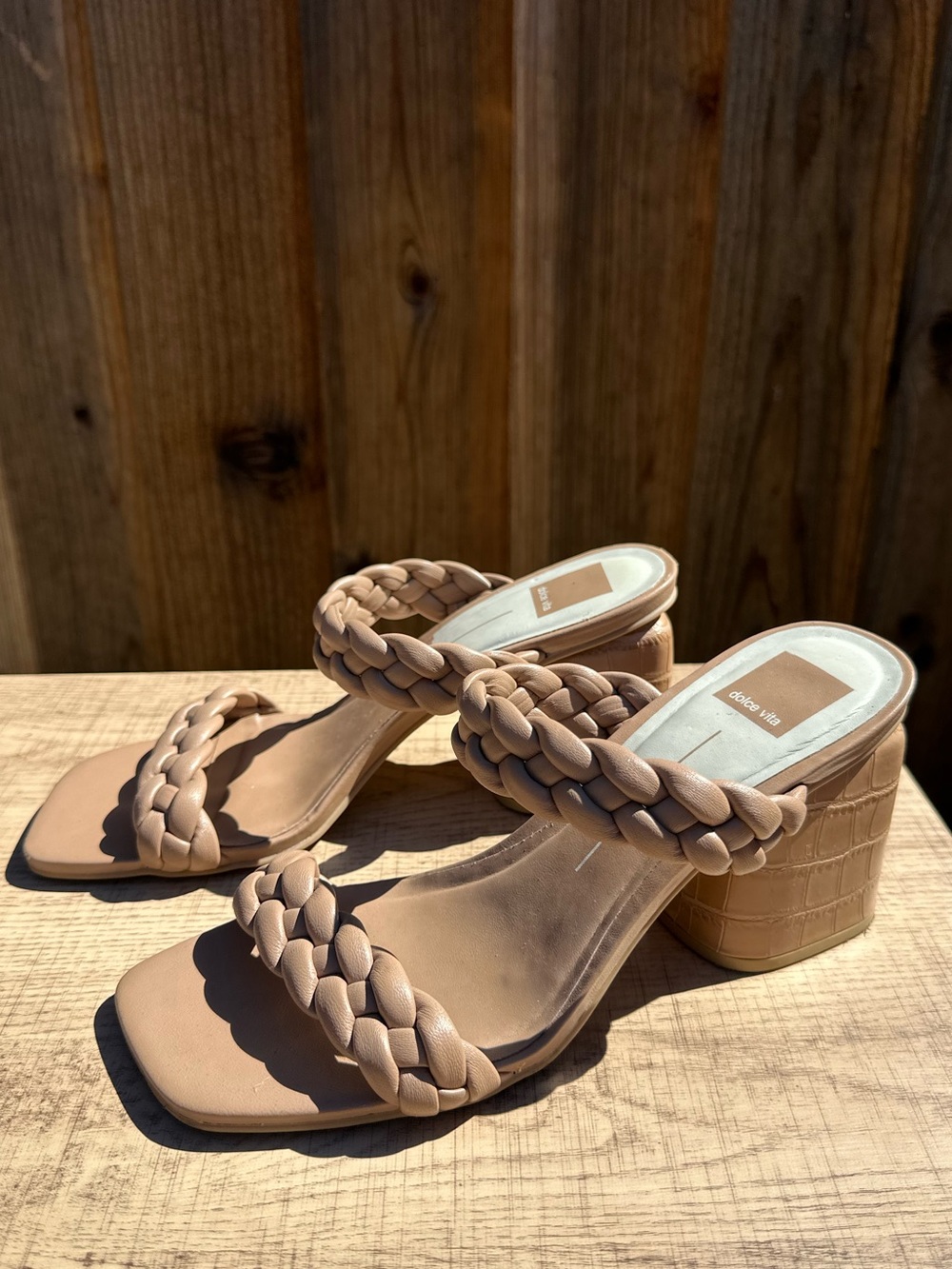 Dolce Vita Braided Nancie Block Heels